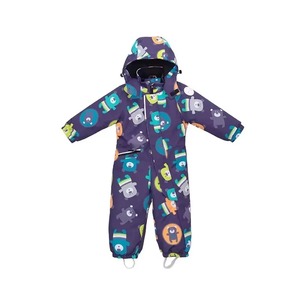 High Quality Kids Heated Waterproof <b>Snowsuit</b> Hooded Printed Jumpsuit Unisex Infants <b>Toddlers</b> Zipper Closure Sublimation Designs - Product Image 4