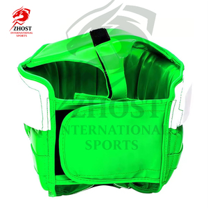 Protector de Cabeza para Boxeo ZHOST, Verde y Blanco, PU Ajustable, Ecológico, Doble Capa, Equipo de Protección para Adultos, Uso Deportivo Profesional - Product Image 2