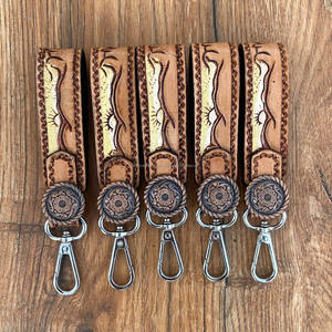 Nuevo Mini Clip de llave de cuero genuino mecanizado a mano de alta calidad, llavero de pulsera multifuncional de piel de vaca occidental, accesorios para mujer - Product Image 2