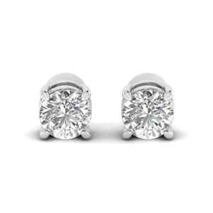 Boucles d'oreilles en diamant pour femme AJRETAIL, or 14 carats, serties de 2,6 carats, couleur E, clarté VS1, diamant cultivé en laboratoire, taille brillant classique, certifié IGI - Product Image 1