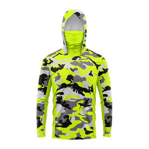 Camisa de Pesca con Capucha, Transpirable, UPF 50, Impermeable, de Secado Rápido, 100% Poliéster, Estampado de Camuflaje, Anti-UV - Product Image 4