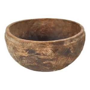 Handmade Wooden Bowl Natural Finish <b>Rustic</b> Decorative Serving Bowl for Home Kitchen Decoration - Product Image 3