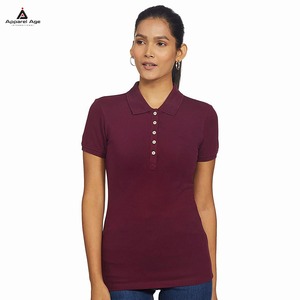 Nouveau design, qualité supérieure, polo femme uni, personnalisable, polos de golf de haute qualité pour la vente en gros, vêtements de bureau pour femmes - Product Image 1