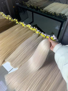 Envío a todo el mundo 2025 Venta caliente cabello vietnamita Remy Virgen Super doble dibujado Color Rubio extensiones a granel de alta calidad - Product Image 5