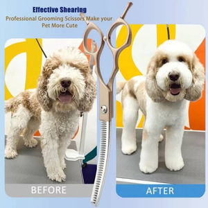 Tijeras Curvas de Alta Calidad de Acero Inoxidable para Peluquería Canina, Tijeras Curvas Ligeras para Gatos, Herramientas Manuales para Cortar el Pelo de Perros y Gatos - Product Image 6