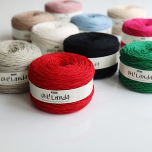 500 grammes de fil OH! Fil à crocheter en coton Landa Coma pour tricot à la main, pelote de 200g, hilo para tejer a crochet al por mayor - Product Image 4