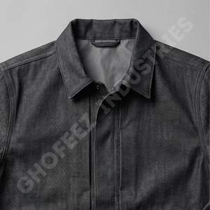 แจ็คเก็ตยีนส์คุณภาพสูงสำหรับทุกเพศ สไตล์ลำลอง ผ้าฝ้าย สตรีทแวร์ ปักลายตามสั่ง พิมพ์ลายตามสั่ง รับผลิตแบบ OEM ขายส่งจากโรงงาน - Product Image 5