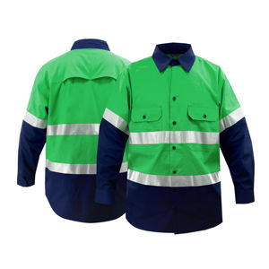 Camisas de Seguridad Tipo Polo Amarillas de Alta Visibilidad para Todo Clima, Personalizadas, de Manga Larga, Uniformes de Trabajo, Fabricante de Camisas - Product Image 6