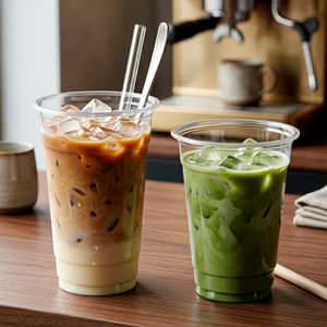 Wholesale Disposable Single Wall 95mm PP/PET <b>Plastic</b> <b>Cups</b> 16/20/24 oz Clear <b>Plastic</b> <b>Cups</b> For Iced Coffee Cold Beverages - Product Image 4