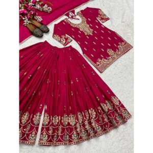 Ensemble de soirée élégant en polyester de créateur : haut Salwar Kameez avec pantalon Sharara Plazzo et Dupatta - Product Image 2