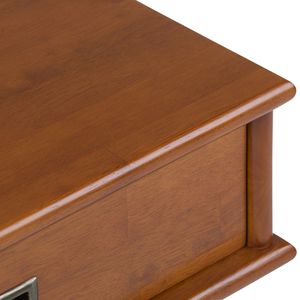 Tavolino da salotto Draper in teak marrone stile Mid-Century, elegante comodino - Product Image 4