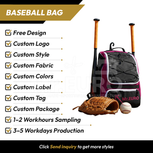 Mr. Euro Manufacturing Company Baseball-Rucksack Anpassbare Farben 600D Stoff Modell MEMC-BG-0013 für Baseball-Nutzung - Product Image 2