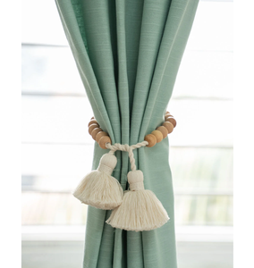 Modern Wood Beaded ticbacks Organizer Holders Wooden <b>Curtain</b> Tie Back Handcrafted Hot Selling Item at Best Price - Product Image 5