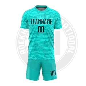 ชุดฟุตบอลแบบกำหนดเอง เสื้อเจอร์ซีย์น้ำหนักเบา ระบายเหงื่อได้ดี พร้อมกางเกงขาสั้น สำหรับฝึกซ้อมของสโมสร - Product Image 1