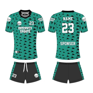Camiseta de Rugby Personalizada para Hombre, Conjuntos de Camiseta y Pantalones Cortos de Rugby, Uniforme de Rugby Ligero de Secado Rápido para Clubes y Torneos - Product Image 1
