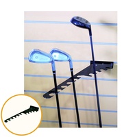 Support mural Swift Courser en métal noir pour putter de golf, présentoir promotionnel pour magasins de détail et expositions