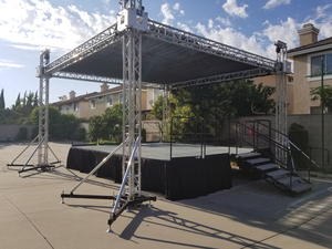 Structure de scène professionnelle économique et économique en aluminium durable pour stand d'exposition, salon professionnel et événements en extérieur - Product Image 4