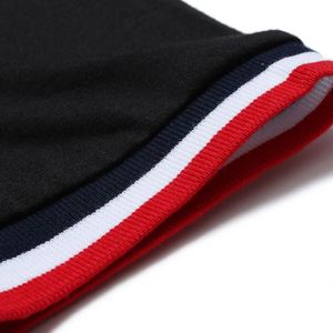 Men's White Short Sleeve Polo Shirt With Pocket And Colorful Trim Casual Style - Product Image 2