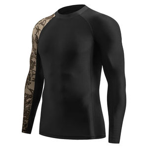 Camiseta Deportiva para Hombre, Protección Solar, Manga Larga, Secado Rápido, Transpirable, Compresión, Diseño Personalizado - Product Image 4