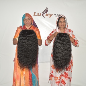 Perruque 100% naturelle en cheveux humains Remy indiens, texture douce et fluide, double trame cousue à la machine, ligne de cheveux pré-épilée, bonnet ajustable, vente en gros - Product Image 5