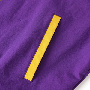Blouson coupe-vent violet LSU personnalisé le plus tendance, à fermeture éclair intégrale, pour fraternité, séchage rapide, léger, vente en gros, commande en gros 2026 - Product Image 5