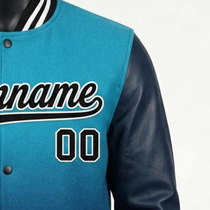 Best Quality Coated Stand Collar Front Logo Varsity Jacket Cool Style Over-sized Breathable Custom Logo OEM Service - Product Image 5