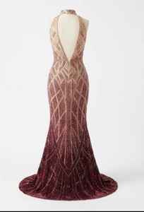 Suministro Directo de Fábrica, Elegante Vestido de Noche Largo con Cuentas Hechas a Mano para Bodas y Fiestas, Disponible a Buen Precio - Product Image 4