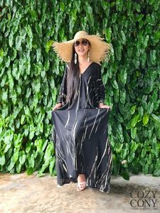 Kimono de verano Kaftan vacaciones Unisex vestido, Vestido de playa, caftán suelto vestido Plus tamaño vestido de ropa - Product Image 3