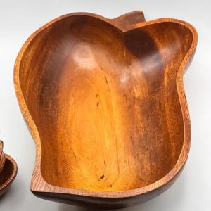 Juego de Tazones Artesanales de Madera de Acacia Vintage, Elegantes Tazones para Servir Ensaladas, Suministro Global de Exportación al Por Mayor - Product Image 4