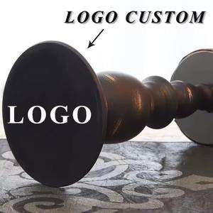 Ensemble de 3 bougeoirs en bois pour la décoration d'événements, la décoration de la maison, le salon, la table à manger, les mariages, les fêtes et les festivals, en provenance d'Inde - Product Image 5