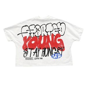 T-shirts courts surdimensionnés à coupe ample pour hommes, design personnalisé, 65% coton 35% polyester, impression sérigraphique de haute qualité - Product Image 3