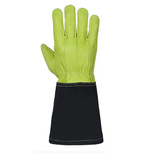 High Quality Double Layer Cowhide Leather Welding Work <b>Gloves</b> Low MOQ Multipurpose Hand Safety Welder Working <b>Gloves</b> - Product Image 4