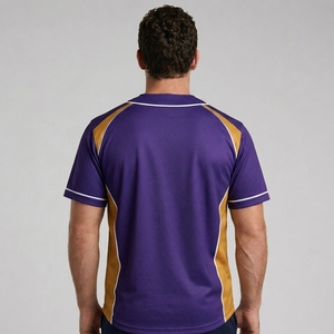 Maillot de baseball en polyester respirant, anti-humidité, personnalisable – Vêtement de performance pour le baseball - Product Image 2