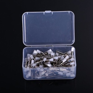 For ISO Certified Manual Flat Top <b>White</b> Nylon Dental Polishing Brushes Orthodontic Prophy Brush Heads 100 Oral Accessories - Product Image 4