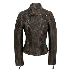 Blouson Bomber Moto Femme en Cuir Véritable Coupe Slim Noir Zippé Col Montant Logo Personnalisé Automne Prix Usine Vente en Gros - Product Image 3