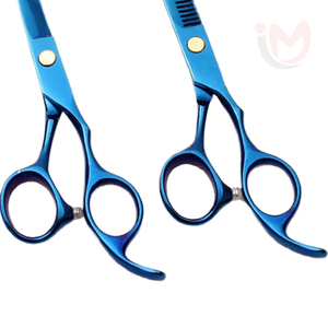 กรรไกรตัดผมตรงแบบมืออาชีพ ขนาด 6.0 นิ้ว ใบมีดคม ดีไซน์ทันสมัย 4 สี สำหรับช่างเสริมสวยและช่างตัดผม ใช้ได้ทั้งมือขวาและซ้าย ผลิตจากสแตนเลส - Product Image 3