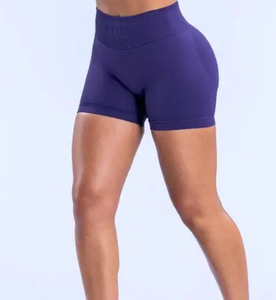 High Waist Seamless Spandex Sporty Skinny Yoga Shorts Women Quick Dry Scrunch Butt <b>Tummy</b> <b>Control</b> Breathable - Product Image 1