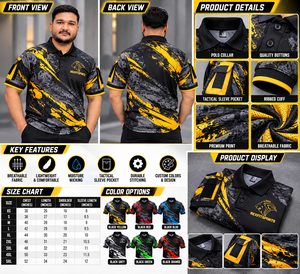 Polo personnalisé REXFIT SPORTS, fabricant OEM au Pakistan, logo personnalisé, vente en gros, vêtements de travail performants, uniforme - Product Image 3