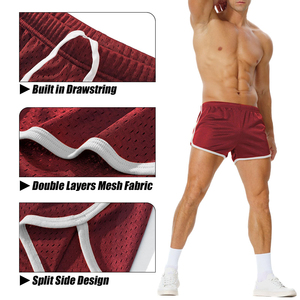 Custom Mesh Panel Mens Summer Mesh <b>Shorts</b> Breathable Lightweight <b>Polyester</b> Mesh Sun Protection Casual Active Wear Mesh <b>Shorts</b> - Product Image 4