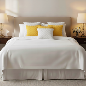 Set di 6 Federe Decorative Ondulate SOGA da 45cm, Bianco Puro e Giallo Sole, Copricuscini Decorativi - Product Image 4