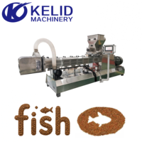 Ligne de production d'aliments pour poissons CE grande capacité 2 tonnes PLC, extrudeuse bivis pour aliments nutritionnels de haute qualité et palatabilité, machine de fabrication d'aliments pour poissons