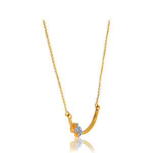 GLEAMORA ENTERPRISE Pendentif Cœur en Or Jaune avec Diamant de Laboratoire Taille Brillant pour Femme, Tendance, 14K, 2,77g, Couleur H, pour Usage Quotidien - Product Image 2