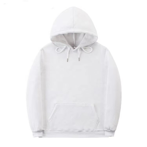 เสื้อฮู้ดผู้ชายสีดำล้วน ผ้าฝ้าย 100% เฟรนช์เทอร์รี่ สวมใส่สบายๆ สำหรับฤดูใบไม้ร่วง ทรงปกติ มีกระเป๋าหน้า - Product Image 2