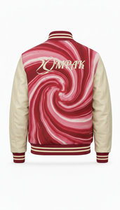 Manches en cuir de style américain original avec broderies et patchs, style streetwear viral, pour le monde professionnel et universitaire - Product Image 3