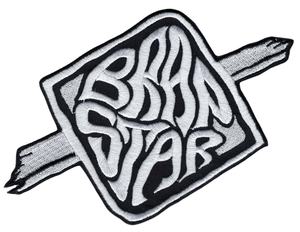 Parches Bordados Cuadrados con el Logotipo Estilizado de BRAIN STAR para Bolsas y Gorras, para Ropa y Accesorios de Hombre y Mujer - Product Image 1