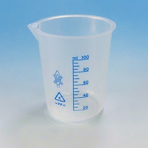 Griffin Squat forma plástico PP azul graduado vaso - Product Image 5