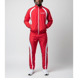 Conjunto Deportivo Informal de Dos Piezas para Hombre, Chaqueta Cortavientos y Pantalones Jogger de Nailon y Poliéster con Logotipo Personalizado - Product Image 4