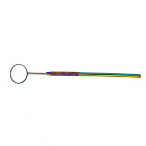 Espejo Bucal Dental Rainbow con Mango, Instrumento Manual para Dentistas, Acero Inoxidable, Reutilizable, Autoclavable, Agarre Ergonómico, Certificado CE - Product Image 4