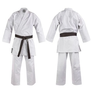 Uniforme de Karate Kudo Personalizado, 100% Algodón, Unisex para Adultos, Uniforme de Artes Marciales Blanco Resistente con Cinturón Negro Disponible para la Venta - Product Image 5