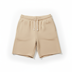 Pantalones Cortos Casuales para Hombre OEM, Premium, Ligeros, Mezcla de Algodón Suave, Cintura Elástica, Bolsillos Utilitarios, Diseño Sólido, Comodidad Diaria - Product Image 1